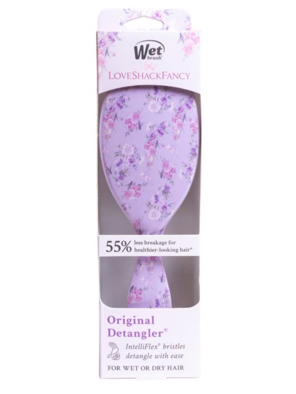 LoveShackFancy x WetBrush Happy Thoughts Original Detangler Brush Hibis